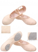 Ballettschlppchen aus Leder mit geteilter Sohle (split sole)