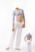 Crop-Top (bauchfreies Top) mit langen rmeln