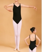 Ballet-Trikot mit 2 dünnen Trägern (Spaghetti-Leotard)