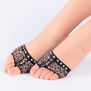 Barfussschläppchen - Foot Thongs im Leopardenlook